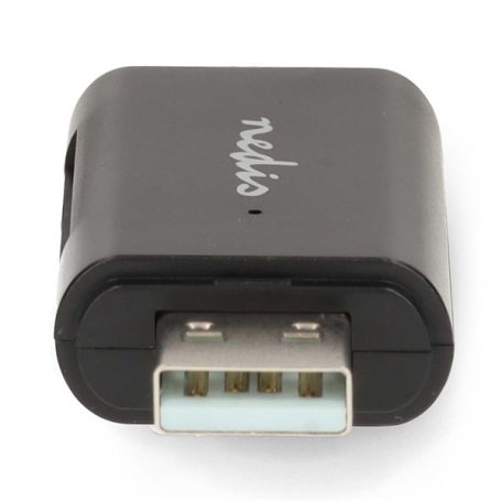 Nedis CRDRU2110BK USB2.0 - USBC kártyaolvasó microSD (TF) / microSDHC (TF) / microSDXC (TF) / SD / SDHC / SDXC