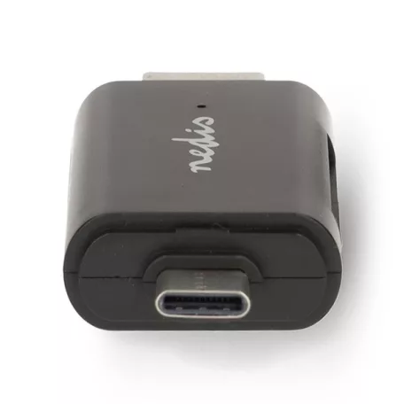 Nedis CRDRU2110BK USB2.0 - USBC kártyaolvasó microSD (TF) / microSDHC (TF) / microSDXC (TF) / SD / SDHC / SDXC