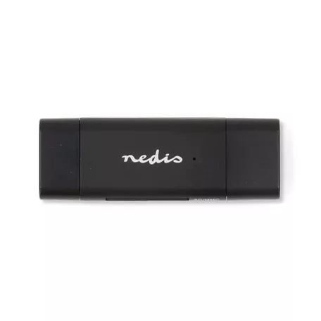 Nedis CRDRU2110BK USB2.0 - USBC kártyaolvasó microSD (TF) / microSDHC (TF) / microSDXC (TF) / SD / SDHC / SDXC