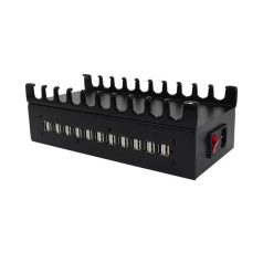   BLACKBIRD Hálózati Töltő 24xUSB 300W eszköztartóval, Fekete