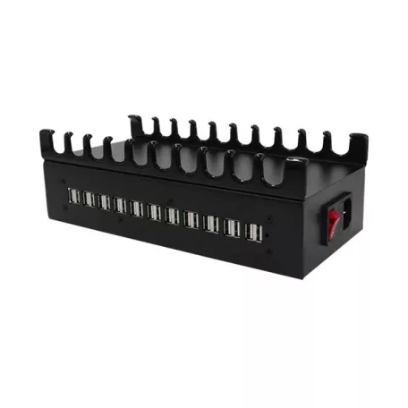 BLACKBIRD Hálózati Töltő 24xUSB 300W eszköztartóval, Fekete