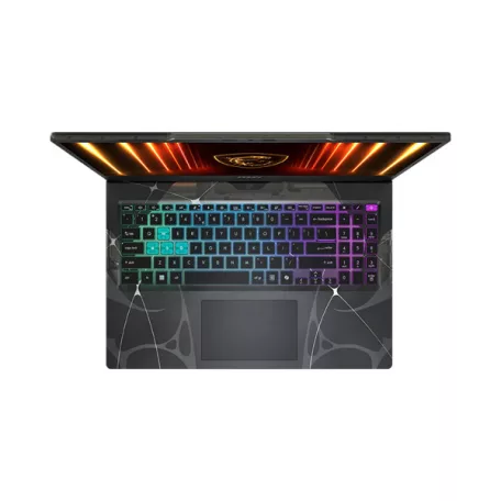 MSI Gaming NB Cyborg 15 B2RWFKG-431, 15,6" FHD 144Hz, Core 7 240H, 16GB (2x8), 512GB M.2, RTX 5060 8GB, NOOS, Fekete