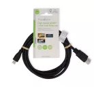 Nedis CVGL34700BK15 micro HDMI - HDMI kábel 4K@30Hz, 10.2 Gbps, 1.50 m