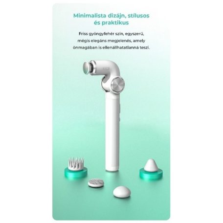 KICA EVO Mini FY4674 masszázspisztoly, teleszkópos, állítható fejdőlésszög, 5 cserélhető fej, 11 óra üzemidő