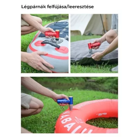 KICA FY4821 JetFan 2S KIT multifunkciós légfúvó porszívó fejjel, 117000 for. / perc, 27,5 m/s üzemidő 4,5 óra, LED piros