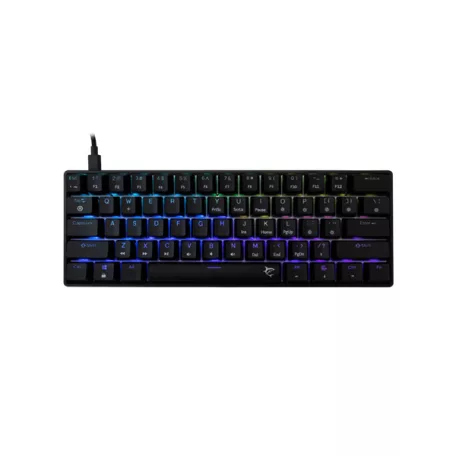 WHITE SHARK GK-004123B/BL-HU SHINOBI-2/B-BL-HU vezetékes mech. bill. 62 kék gomb,fekete, magyar