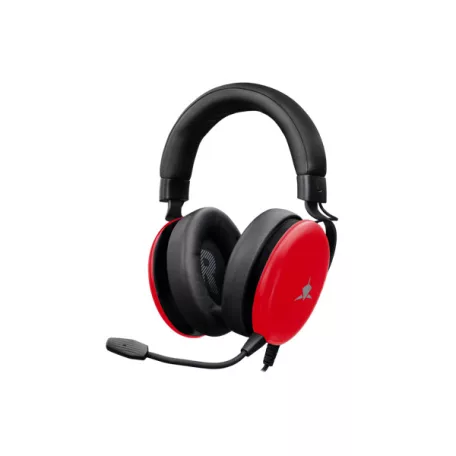 WHITE SHARK GH-2540R ELEPHANT-R  vezetékes gamer fejhallgató mikrofonnal, piros