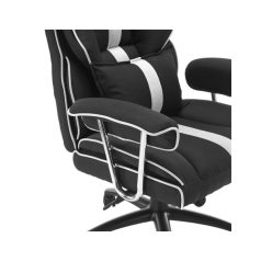 WHITE SHARK LE MANS-B/W fekete/fehér gamer szék