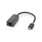 Nedis CCBW64952AT02 USB-C 3.2 Gen 1, 1000 Mbps,  USB C apa - RJ45 anya, 0,20 m