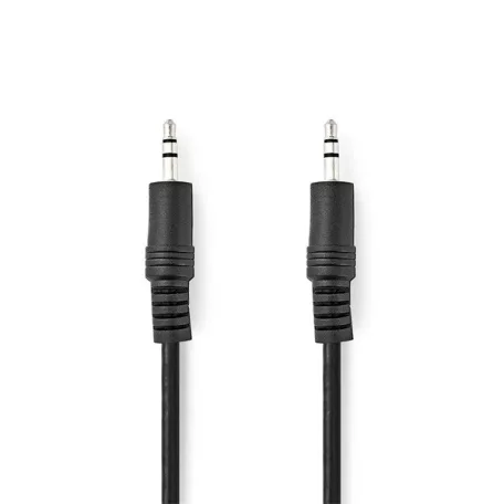 Nedis CAGL22000BK50 sztereo audio kábel, 3,5 mm jack dugó - 3,5 mm jack dugó, 5m