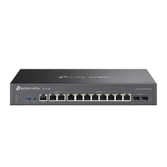   TP-LINK Vezetékes VPN Router 2xWAN/LAN(2.5Gbps)+ 8xWAN/LAN(1000Mbps) + 2xSFP + 1xUSB + 1xkonzol port, ER7412-M2