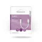 Nedis CCGB65950WT01 USB-C (USB C) dugó - 3,5 mm sztereo jack aljzat, aranyozott, 0,10m