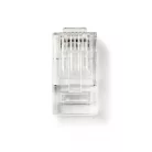 Nedis CCGB89305TP sodrott kábelre, UTP RJ45 CAT6 csatlakozó dugó, szerelhető, aranyozott, 10db/csomag