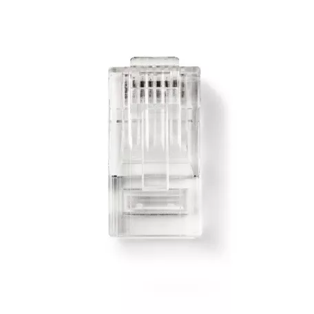 Nedis CCGB89305TP sodrott kábelre, UTP RJ45 CAT6 csatlakozó dugó, szerelhető, aranyozott, 10db/csomag