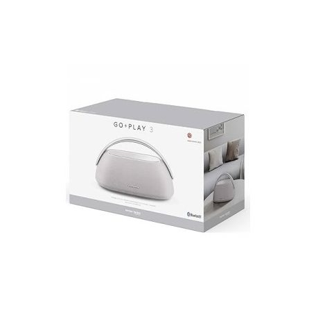 Harman Kardon Go + Play 3 hordozható Bluetooth hangszóró, 160W, dupla mikrofon, autómata hangolás szürke