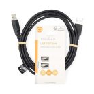 Nedis CCGL60000BK20 USB A apa - USB-A apa kábel, USB2.0, hossz: 2m