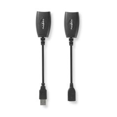   Nedis CCGB60EXTBK500 aktív USB hosszabító UTP kábelen kábelen, max. 50m-ig