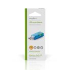 Nedis USCR10051BU USB hangkártya, 3,5mm mikrofon és fejhallgató csatlakozás, virtuális 5.1 3D hangadapter