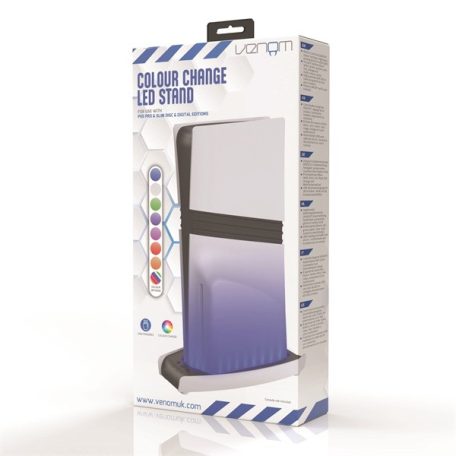 VENOM PS5 Pro/Slim Kiegészítő Fekete RGB LED állvány,VS5027