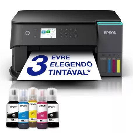 EPSON Tintasugaras nyomtató - EcoTank L6360 (A4, MFP,színes, 4800x1200 DPI, 33 lap/perc,duplex,USB/LAN/Wifi/Wifi Direct)