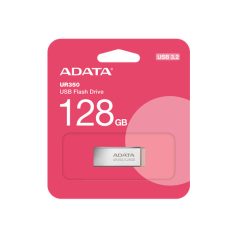 ADATA Pendrive 128GB, UR350 USB 3.2, fémházas, barna