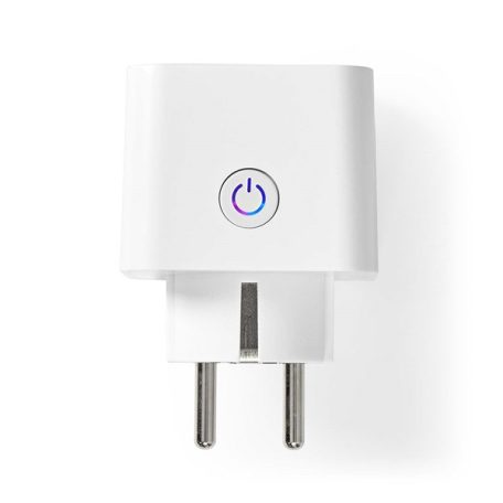 Nedis WIFIP121FWT okos konnektor, Wi-Fi, IP21, 16A, 3680W, fogyasztásmérő, Android™ / IOS