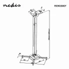 Nedis PJCM200GY projektor tartó konzol