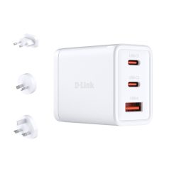 D-LINK Hálózati Adapter 65W GAN 2xUSB-C + 1xUSB, DCP-651