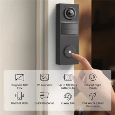 TP-LINK Okos Videó Kapucsengő, TAPO D205