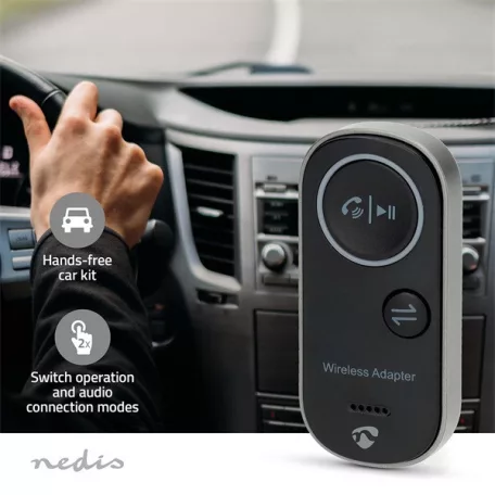 Nedis BTTC2500BK, bluetooth adó / vevő, akkumulátoros