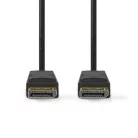 Nedis CCGL37010BK30 Displayport kábel 4K@60Hz, aranyozott csatlakozók, 3m
