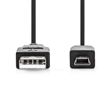 Nedis CCGL60300BK20 USB mini-B 5p (mini USB)kábel, USB 2.0  USB-A dugó  USB mini 5p dugó, 480 Mbps. 2m