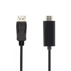   Nedis CCGL37101BK20 DisplayPort dugó - HDMI dugó kábel 4K@30Hz, 2m