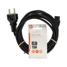 Nedis CEGL10130BK30 notebook / laptop tápkábel IEC-320-C5, 3 x 0.75 mm, hossz 3m