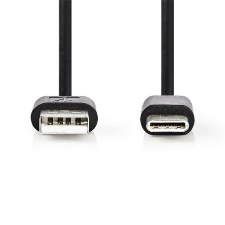 Nedis CCGL60601BK20 USB A - USB C (USB-C) kábel, 5W, hossz 2m