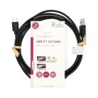 Nedis CCGL60601BK20 USB A - USB C (USB-C) kábel, 5W, hossz 2m