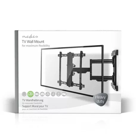 Nedis TVWM6550BK 37"- 80" LCD TV / monitor fali tartókonzol, maximum 50 kg, forgatható / dönthető, 3 forgáspont