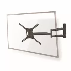   Nedis TVWM1790BK 13"-86"  LCD TV / monitor fali tartókonzol, maximum 60 kg, forgatható dönthető, 3 forgáspont