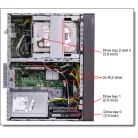 LENOVO torony szerver - ST45 V3 (3.5"), 4C AMD EPYC 4124P 3.8GHz, 1x16GB, 2x480GB RI SSD, Software RAID, 500W.