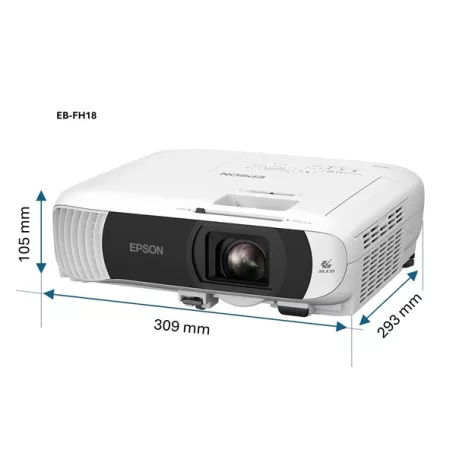 EPSON Projektor - EB-FH18 (3LCD, 1920x1080 (Full HD), 16:9,  4100 AL, 16 000:1, 2xHDMI/USB/WiFi/Apple AirPlay 2)