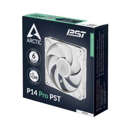 ARCTIC COOLING Rendszerhűtő Ventilátor P14 Pro PST Fehér, 14cm