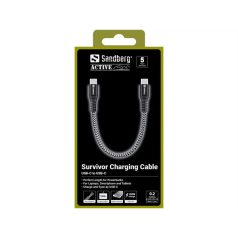   Sandberg Survivor Cable 0.2m egy ultra-rövid töltőkábel, 100W,