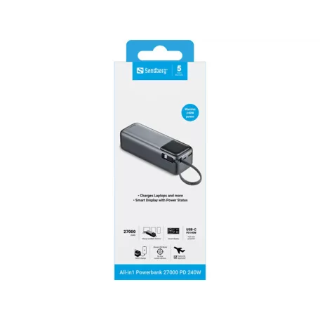Sandberg All-in1 Powerbank 27000 PD240W