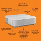 EPSON Projektor - Lifestudio Grand – EH-LS670W Gyémántfehér (3LCD, 4K Pro, 16:9, 3600 AL, 5 000 000:1, HDMI/USB/WiFi)