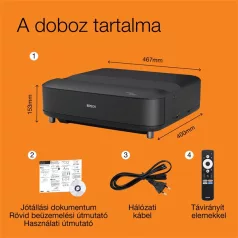   EPSON Projektor - Lifestudio Grand – EH-LS670B Metálfekete (3LCD, 4K Pro, 16:9, 3600 AL, 5 000 000:1, HDMI/USB/WiFi)