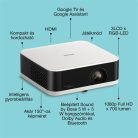 EPSON Projektor - Lifestudio Pop – EF-61W Gyémántfehér (3LCD, 1920x1080, 16:9, 700 AL, 5 000 000:1, HDMI/USB/WiFi)