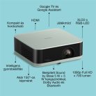 EPSON Projektor - Lifestudio Pop – EF-61G Jégzöld (3LCD, 1920x1080, 16:9, 700 AL, 5 000 000:1, HDMI/USB/WiFi)