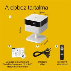   EPSON Projektor - Lifestudio Flex – EF-71 Gyémántfehér (3LCD, 1920x1080, 16:9, 700 AL, 5 000 000:1, HDMI/USB/WiFi)