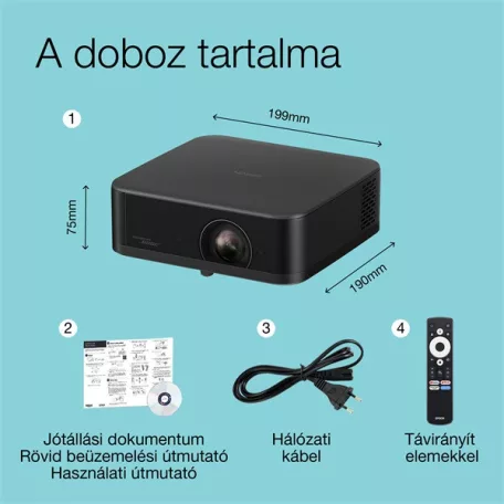 EPSON Projektor - Lifestudio Pop – EF-62B (3LCD, 1920x1080, 16:9, 700 AL, 5 000 000:1, HDMI/USB/WiFi)