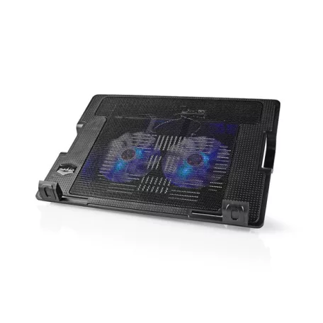 Nedis NBCR200BK notebook hűtő, 14 - 18", 2 X 140mm ventilátor, LED, 1200 rpm
